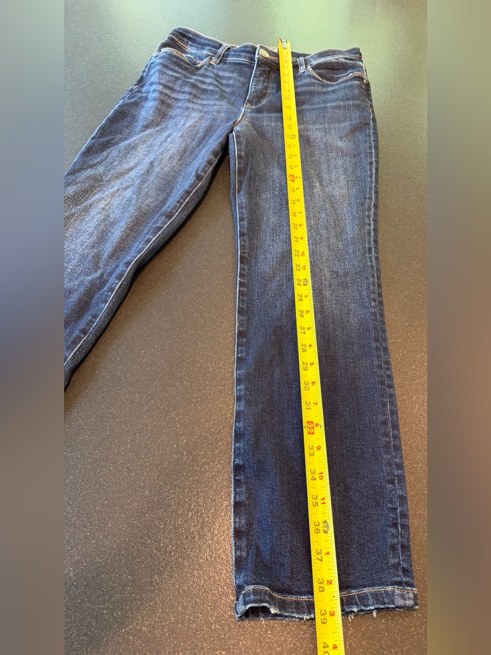 KUT From The Kloth Reese Fab Ab High Rise Straight Leg Jeans Dark Wash 8 - Picture 7 of 11